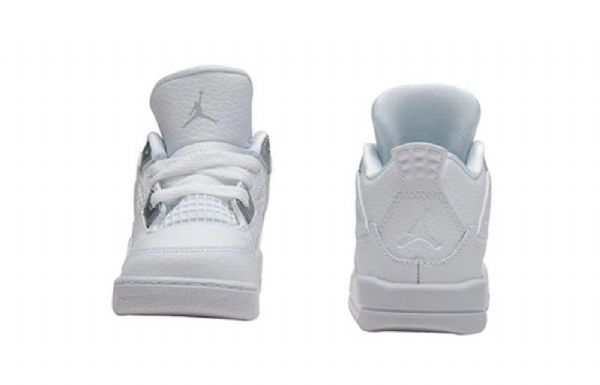 Nike Air Jordan 4 Retro Td Koripallokengät Lapsille Valkoinen