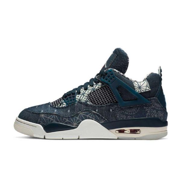 Nike Air Jordan 4 Sashiko Deep Ocean Kengät Naisille Laivastonsininen