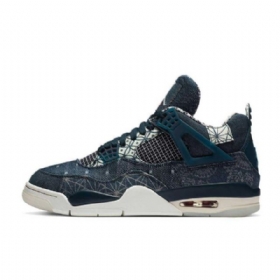 Nike Air Jordan 4 Sashiko Deep Ocean Kengät Naisille Laivastonsininen
