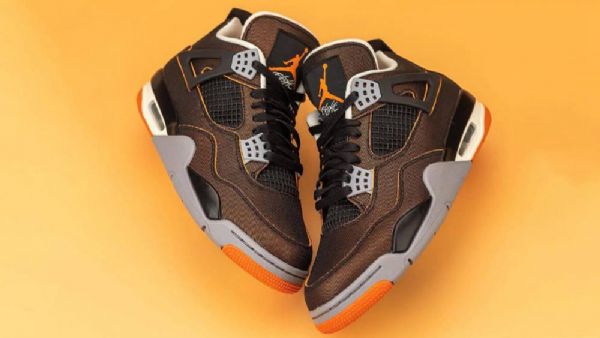 Nike Air Jordan 4 Starfish Kengät Miehille Ruskea