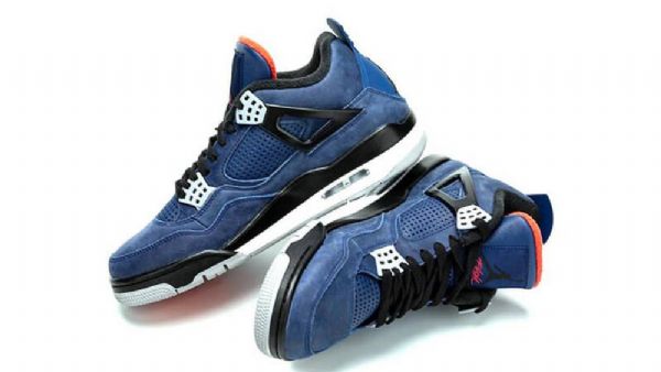 Nike Air Jordan 4 Talvikengät Naisten Siniset
