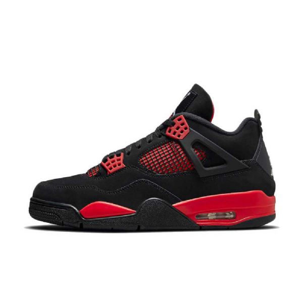 Nike Air Jordan 4 Thunder Kengät Naisille Musta Punainen