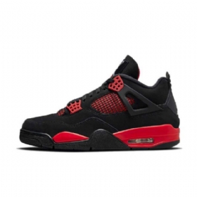 Nike Air Jordan 4 Thunder Kengät Naisille Musta Punainen