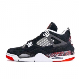Nike Drake Ovo Jordan 4 Splatter Kengät Miehille Musta