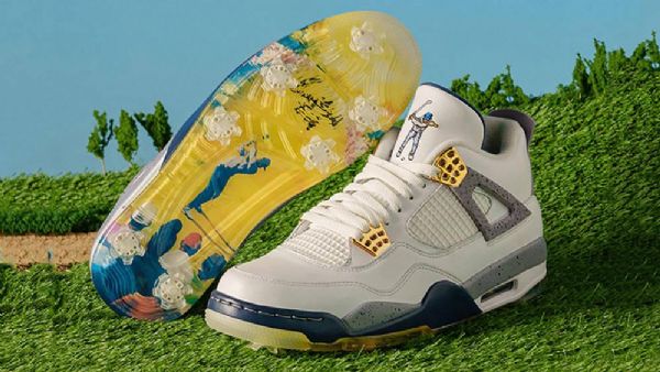 Nike Eastside Golf Air Jordan 4 Miesten Golfkengät Valkoinen