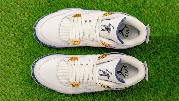 Nike Eastside Golf Air Jordan 4 Miesten Golfkengät Valkoinen