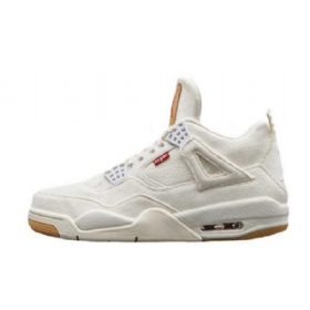 Nike Levis Air Jordan 4 Kengät Miehille Valkoinen