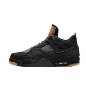Nike Levis Air Jordan 4 Miesten Kengät Musta