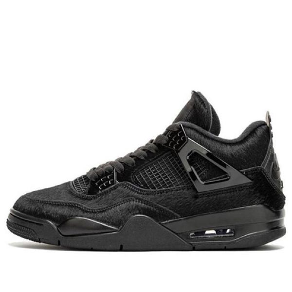 Nike Olivia Kim Air Jordan 4 Retro Koripallokengät Naisille Musta