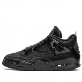 Nike Olivia Kim Air Jordan 4 Retro Koripallokengät Naisille Musta