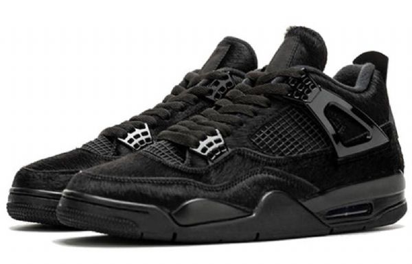 Nike Olivia Kim Air Jordan 4 Retro Koripallokengät Naisille Musta