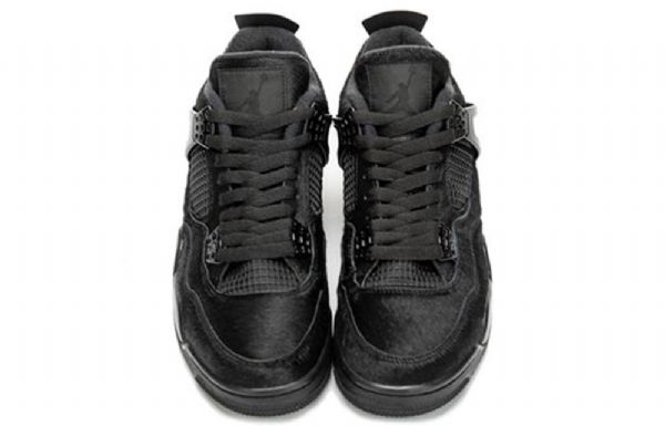 Nike Olivia Kim Air Jordan 4 Retro Koripallokengät Naisille Musta