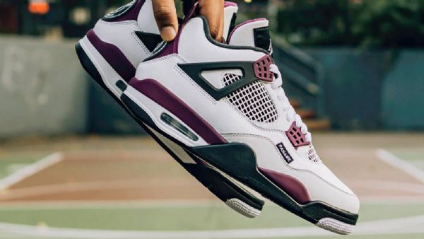 Nike Psg Jordan 4 Kengät Miehille Valkoinen Harmaa