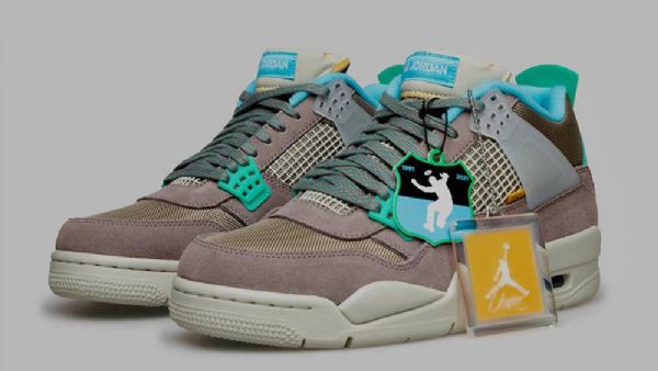 Nike Union Air Jordan 4 30-vuotisjuhla Taupe Haze Fury Kengät Naisille Harmaa