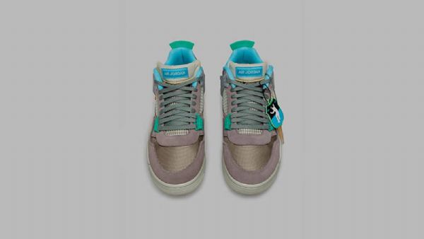Nike Union Air Jordan 4 30-vuotisjuhla Taupe Haze Fury Kengät Naisille Harmaa