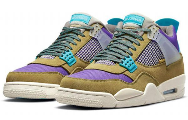 Nike Union La Air Jordan 4 Retro-koripallokengät Miehille Moniväriset