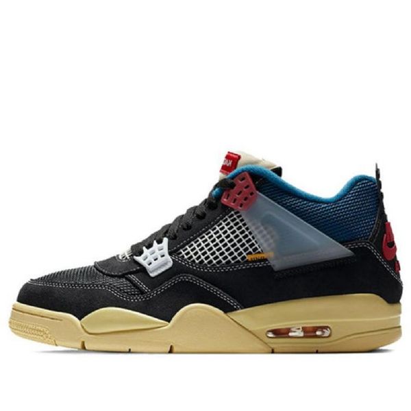 Nike Union La Air Jordan 4 Retro Koripallokengät Miehille Mustat