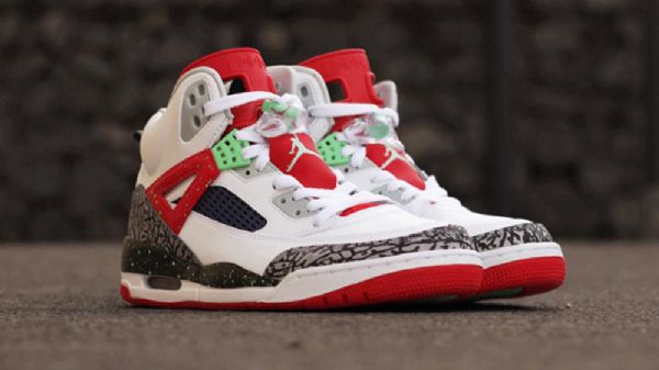 Nike Air Jordan Spizike Jäniskengät Miehille Valkoinen Punainen