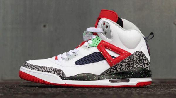 Nike Air Jordan Spizike Jäniskengät Miehille Valkoinen Punainen