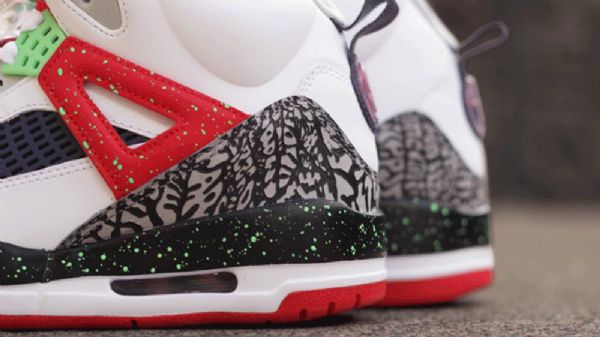 Nike Air Jordan Spizike Jäniskengät Miehille Valkoinen Punainen