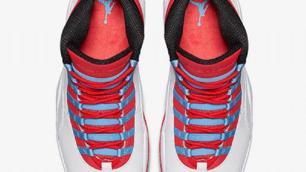 Nike Air Jordan 10 Chicagon Kengät Miehille Valkoinen Punainen