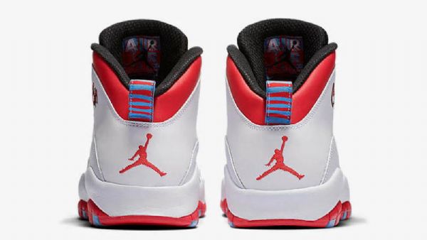 Nike Air Jordan 10 Chicagon Kengät Miehille Valkoinen Punainen