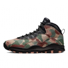 Nike Air Jordan 10 Desert Kengät Miehille Naamiointi Musta