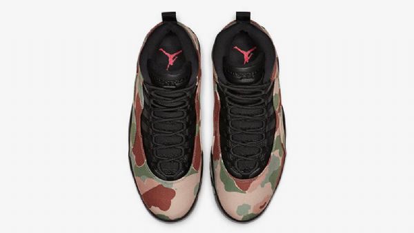 Nike Air Jordan 10 Desert Kengät Miehille Naamiointi Musta