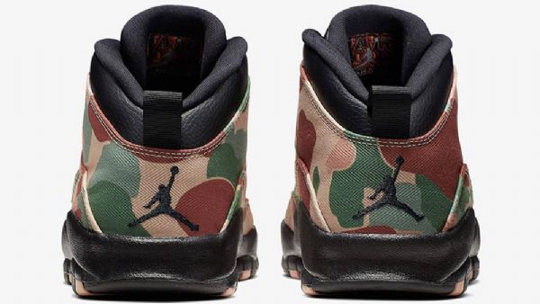 Nike Air Jordan 10 Desert Kengät Miehille Naamiointi Musta