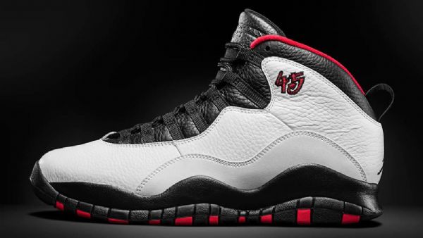 Nike Air Jordan 10 Double Nickel Kengät Miehille Mustavalkoinen