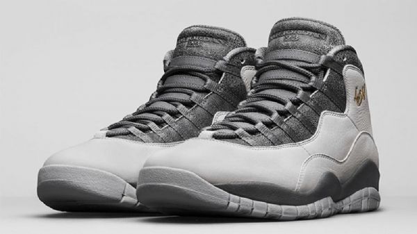 Nike Air Jordan 10 Lontoon Kengät Miehille Musta Harmaa