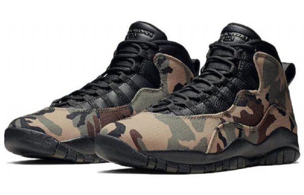 Nike Air Jordan 10 Retro-koripallokengät Miehille Naamiointi
