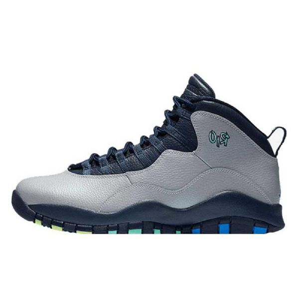 Nike Air Jordan 10 Rio Brazil City Pack Kengät Miehille Harmaa Laivastonsininen