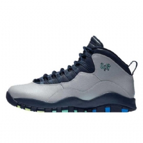 Nike Air Jordan 10 Rio Brazil City Pack Kengät Miehille Harmaa Laivastonsininen