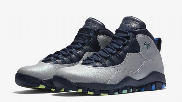 Nike Air Jordan 10 Rio Brazil City Pack Kengät Miehille Harmaa Laivastonsininen