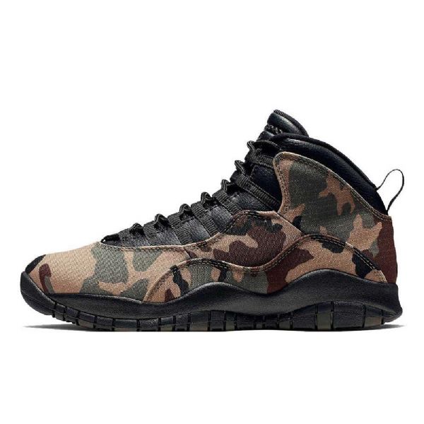 Nike Air Jordan 10 Woodland Kengät Miehille Naamiointi Musta