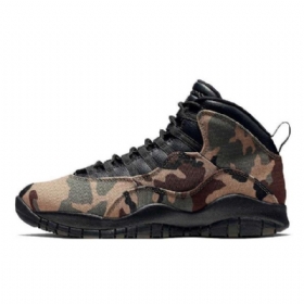 Nike Air Jordan 10 Woodland Kengät Miehille Naamiointi Musta