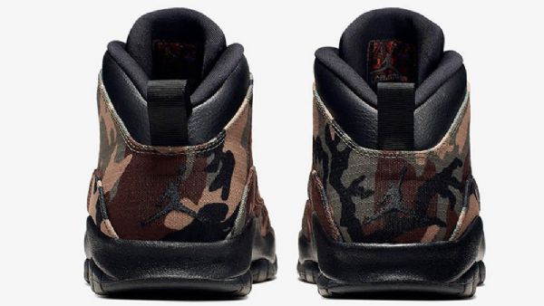 Nike Air Jordan 10 Woodland Kengät Miehille Naamiointi Musta