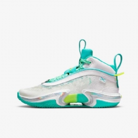 Nike Air Jordan Xxxvi Guo Koripallokengät Lapsille Valkoinen Hopea