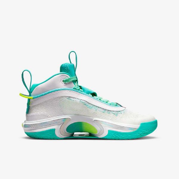 Nike Air Jordan Xxxvi Guo Koripallokengät Lapsille Valkoinen Hopea