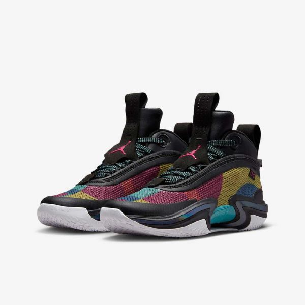 Nike Air Jordan Xxxvi Koripallokengät Lapsille Musta Pinkki