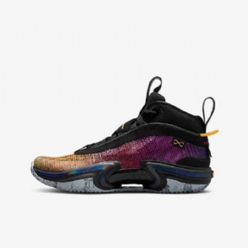 Nike Air Jordan Xxxvi Koripallokengät Lapsille Musta Purppura