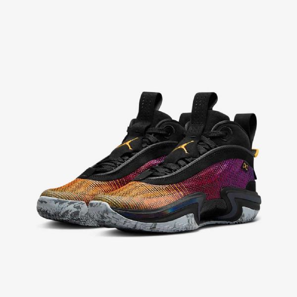 Nike Air Jordan Xxxvi Koripallokengät Lapsille Musta Purppura