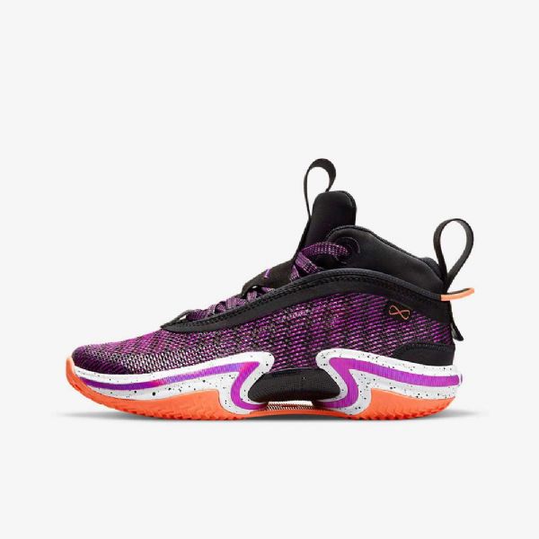Nike Air Jordan Xxxvi Koripallokengät Lapsille Musta Valkoinen Mango