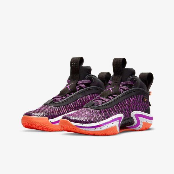 Nike Air Jordan Xxxvi Koripallokengät Lapsille Musta Valkoinen Mango