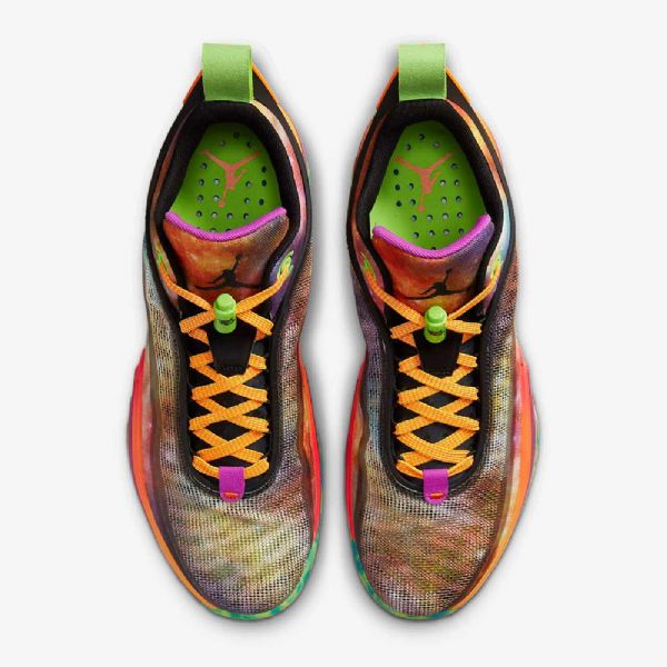 Nike Air Jordan Xxxvi Low Tops Pe Koripallokengät Miehille Musta Vihreä