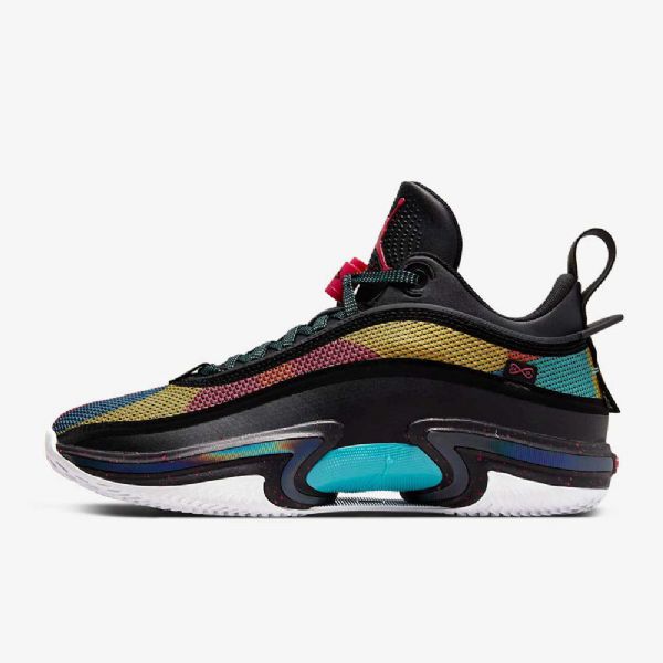 Nike Air Jordan Xxxvi Matalat Koripallokengät Miehille Musta Monivärinen