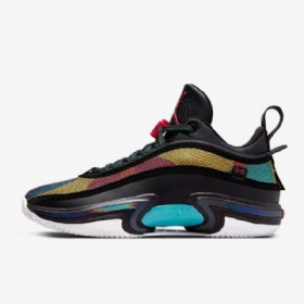 Nike Air Jordan Xxxvi Matalat Koripallokengät Miehille Musta Monivärinen