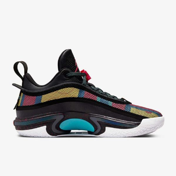 Nike Air Jordan Xxxvi Matalat Koripallokengät Miehille Musta Monivärinen