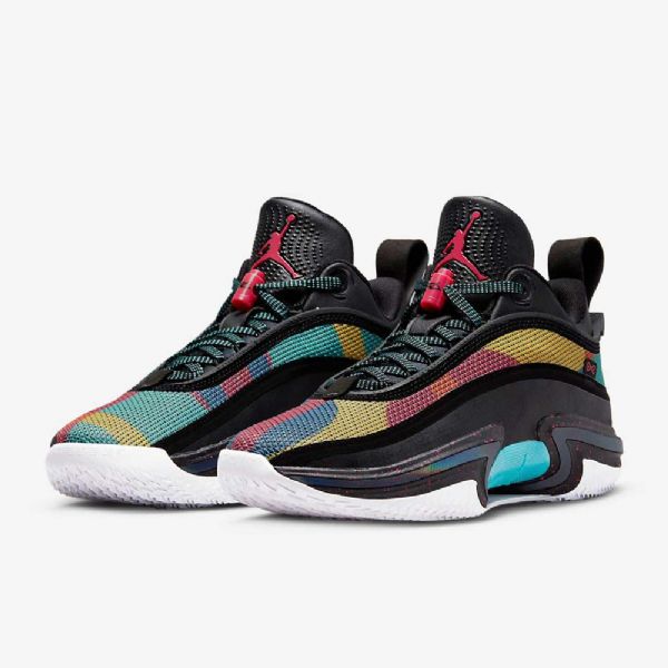 Nike Air Jordan Xxxvi Matalat Koripallokengät Miehille Musta Monivärinen